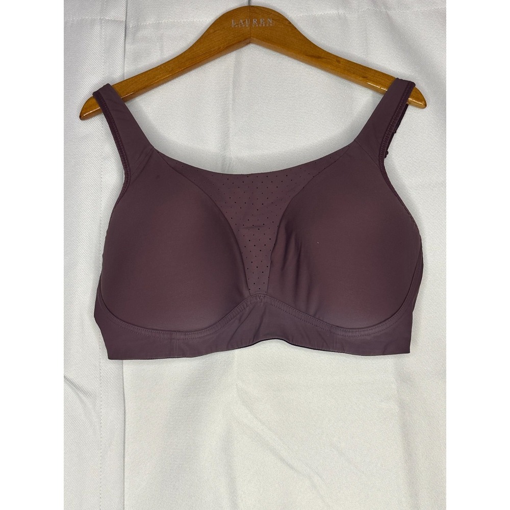 Lululemon Run Times Bra High Support 36E Purple Padded Running Workout